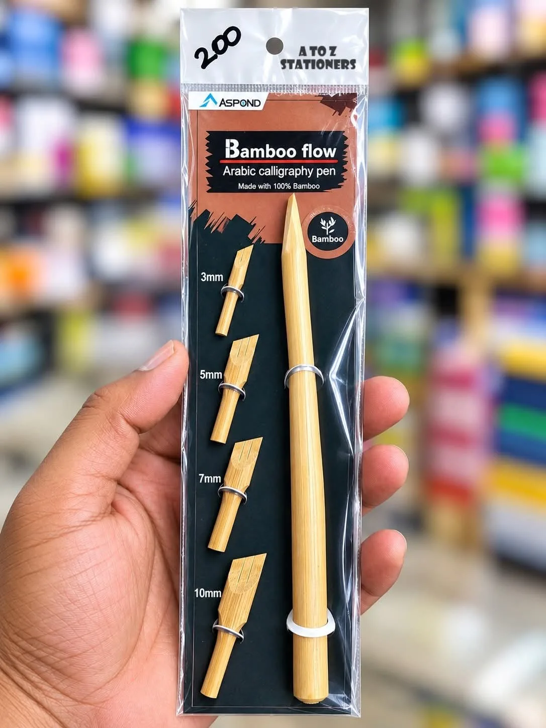 Bamboo calligraphy pen set