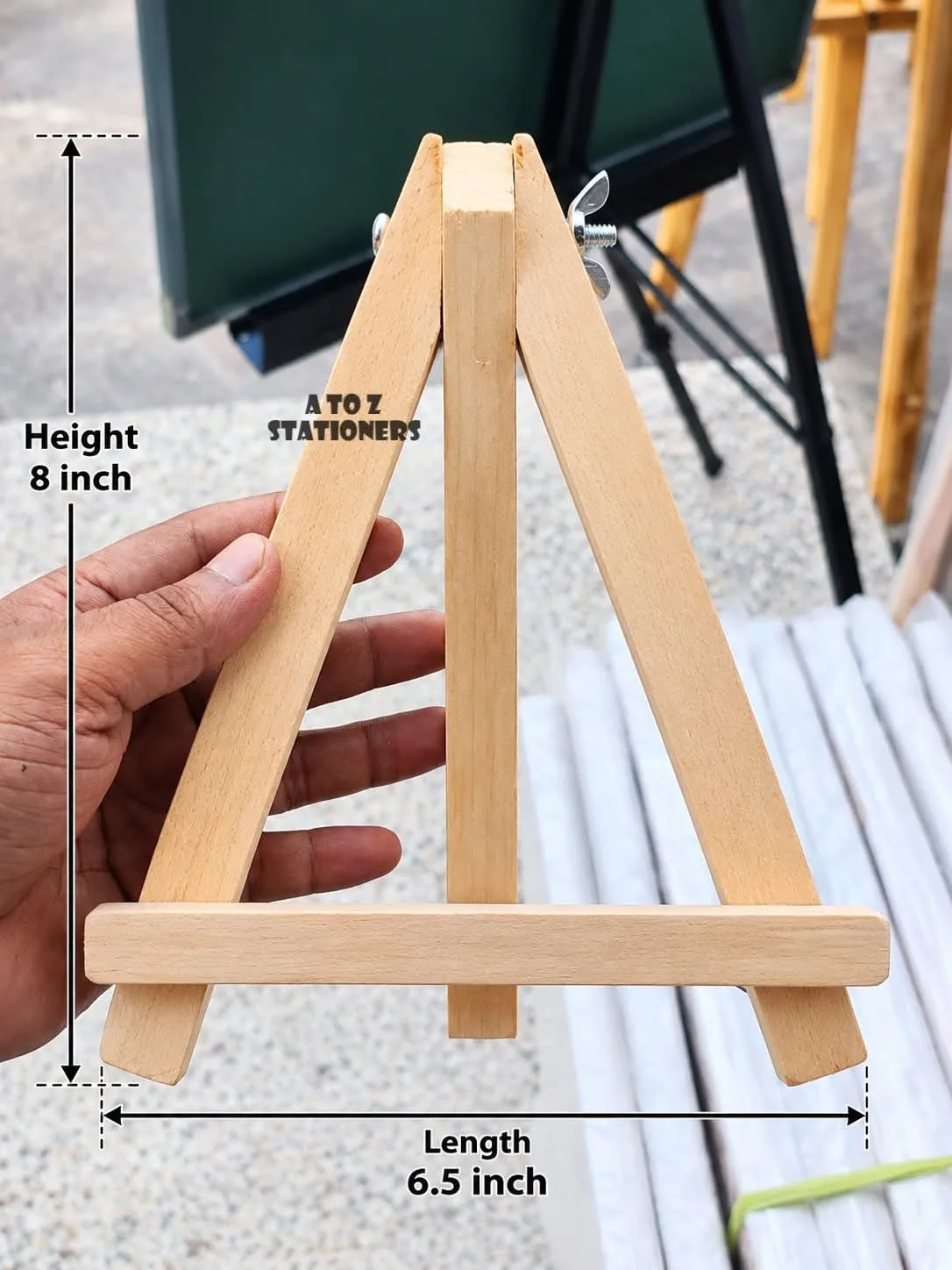 8" wooden easel